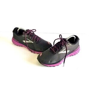 BROOKS Women's Adrenaline GTS 20 Running Shoes Dk Gray Purple Sz 10.5 42.5 Wide